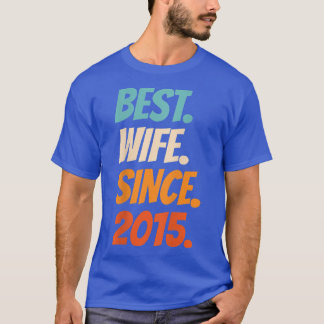 Bästa fru sedan 2015 7:e bröllop-årsdagen t shirt