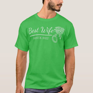 Bästa fru sedan 2022 Nygift brud Bröllop T Shirt
