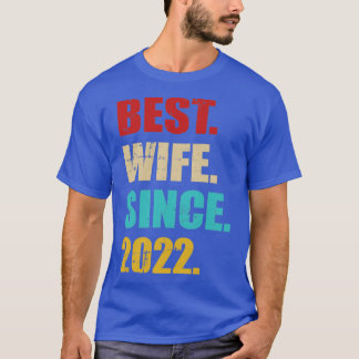 Bästa fru sedan 2022 på årsdagen bröllop t shirt
