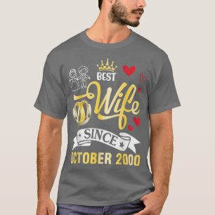Bästa fru sedan oktober 2000, Lycklig gift 22 år T Shirt