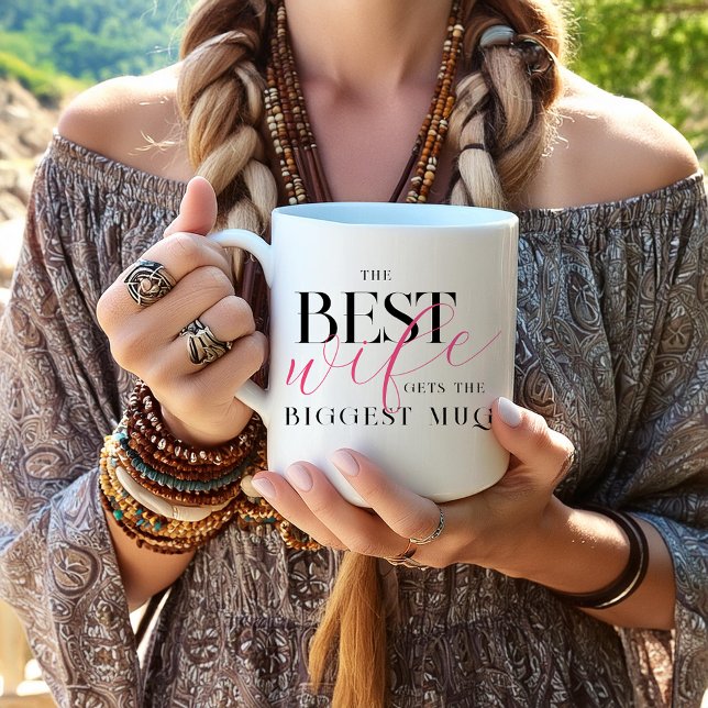 Bästa fru | Största Mugg Jumbo Mugg (Skapare uppladdad)