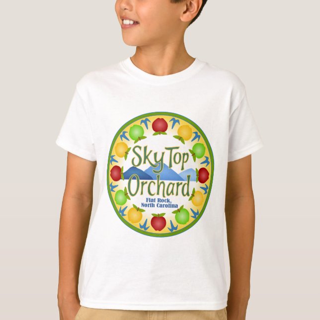 Bästa fruktträdgård för himmel t shirt (Framsida)