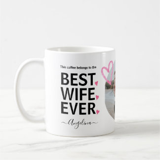 Bästa frun någonsin, fotofonen Anpassningsbar, Gif Kaffemugg