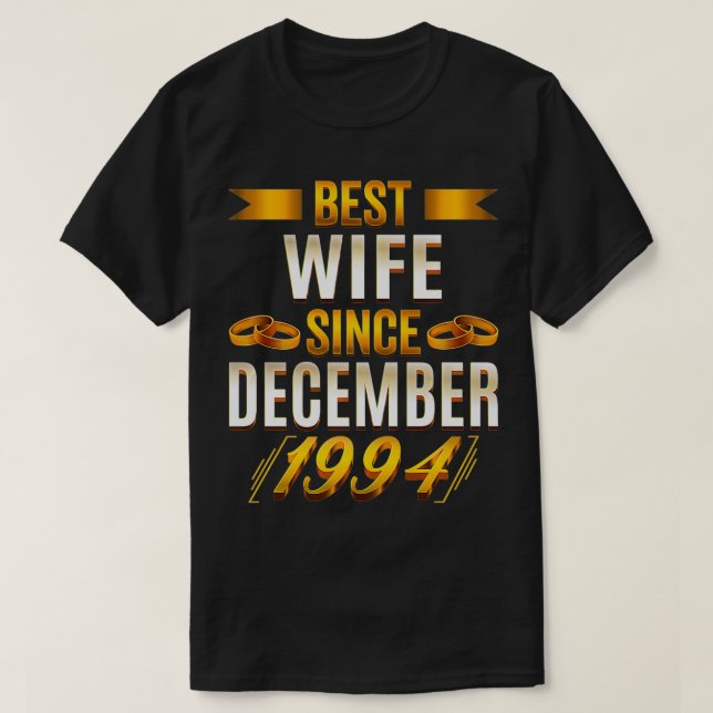 Bästa frun sedan december 1994 Lustigt 28:e Annive T Shirt (Design framsida)