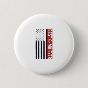 Bästa G-Ma Någonsin Patriotisk Flagg Vektor Design Knapp