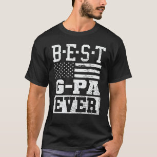 Bästa G-pa någonsin USA Flagga Grandpa Fars dag Gi T Shirt