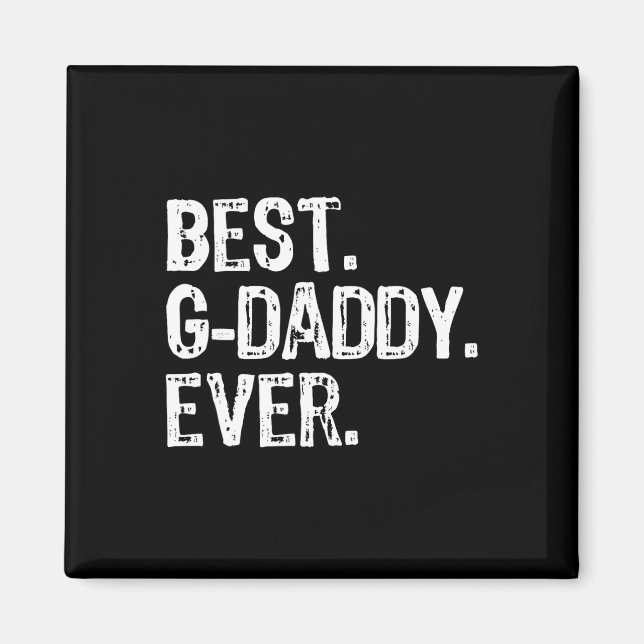 Bästa G-pappa nånsin funny Coola Farfar Gpappa Magnet (Framsidan)