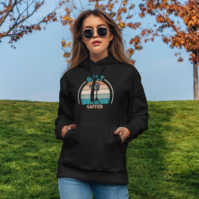 Bästa Gaffer - Retro Hoodie (Skapare uppladdad)