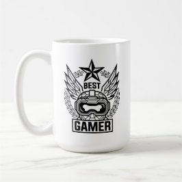 Bästa Gamer E-Sports Mästare T-Shirt - VR Huvudset Kaffemugg