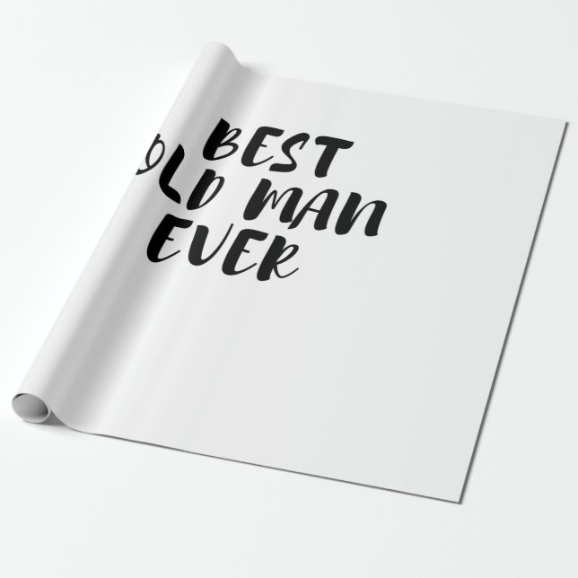 Bästa gamle man presentpapper (Utrullad)