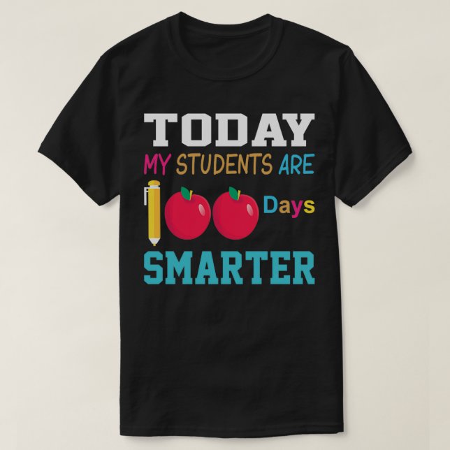 Bästa gåva för 100 dagar i skolan t shirt (Design framsida)