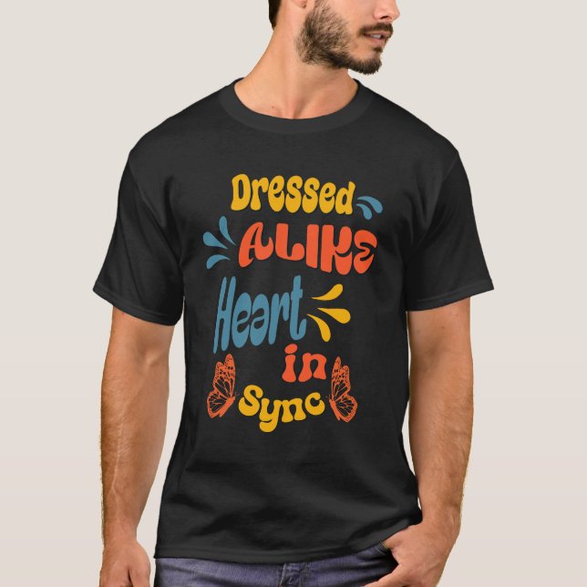 Bästa gåva för twillingar och vänortsvänner t shirt (Framsida)