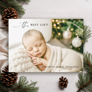 Bästa gåva - minimalistisk Fullt - fotopul Baby Meddelande