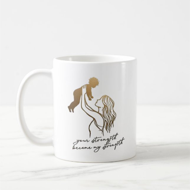 Bästa gåvan till mödrar - på mors dag, födelsedaga kaffemugg (Vänster)