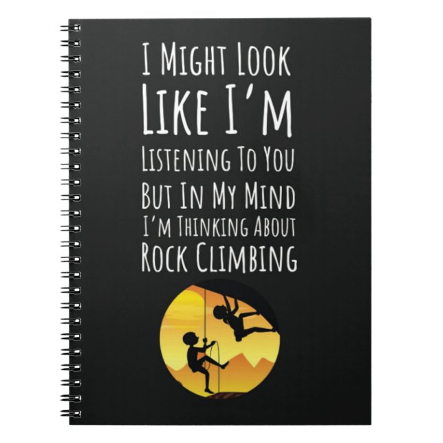 Bästa gåvor för klättersport i Sten Anteckningsbok (Framsidan)