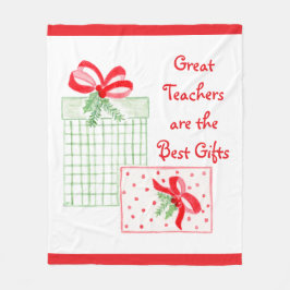 Bästa gåvor från Helgdag med vattenfärg Fleecefilt