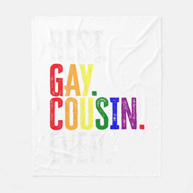 Bästa Gay Cousin - HBT-Pridet Gay Cousin Gift Fleecefilt (Framsidan)