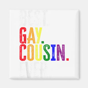 Bästa Gay Cousin - HBT-Pridet Gay Cousin Gift Magnet