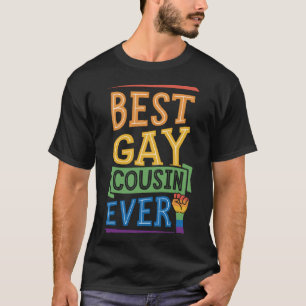 Bästa Gay Cousin någonsin Cute Gay pride-familjen T Shirt