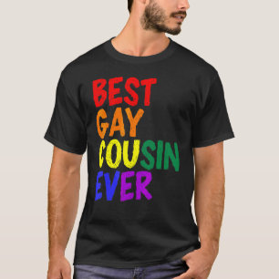 Bästa Gay Cousin någonsin Rainbow Lgbt Pride 1 T Shirt