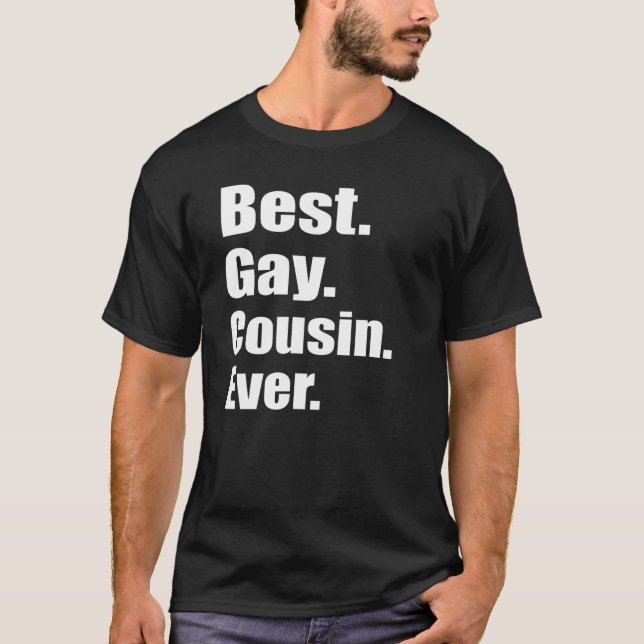 Bästa Gay Cousin någonsin T Shirt (Framsida)