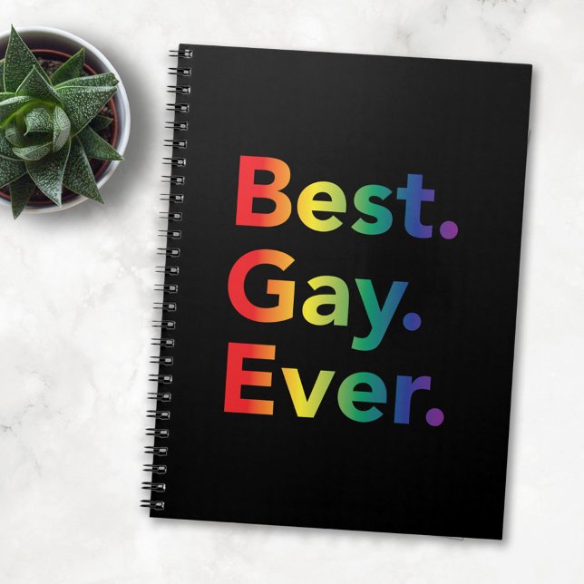 Bästa Gay-Flagga någonsin för HBT-regnbåge Anteckningsbok Med Spiral (Skapare uppladdad)