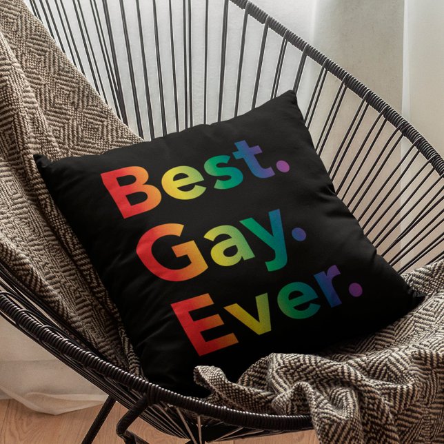 Bästa Gay-Flagga någonsin för HBT-regnbåge Kudde (Skapare uppladdad)