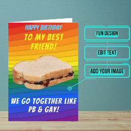 Bästa Gay Friend Birthday Kort