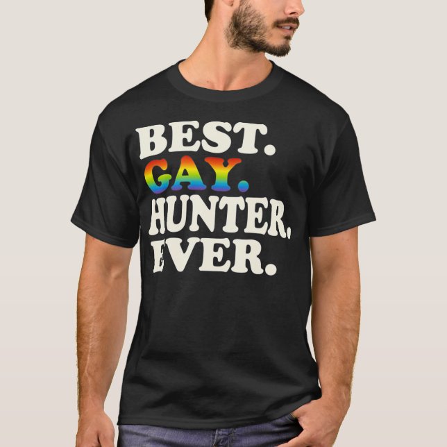 Bästa Gay Hunter Alltid Gay Gender Jämställdhet -  T Shirt (Framsida)