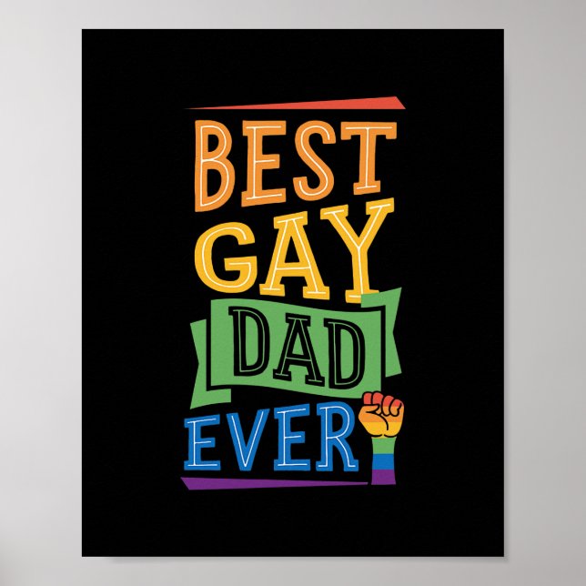 Bästa Gay Pappa någonsin Cute Funny Gay pride från Poster (Framsidan)
