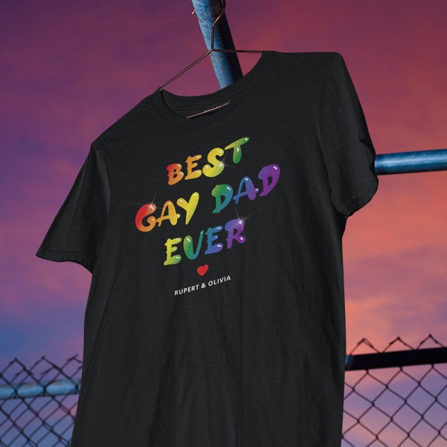 Bästa Gay Pappa någonsin Fars dag T Shirt (Skapare uppladdad)