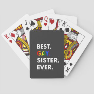 Bästa Gay Sister - någonsin funny HBT-Pride för re Casinokort