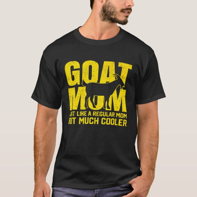 Bästa get Mamma någonsin getter Mor Farm Farmer Go T Shirt (Framsida)