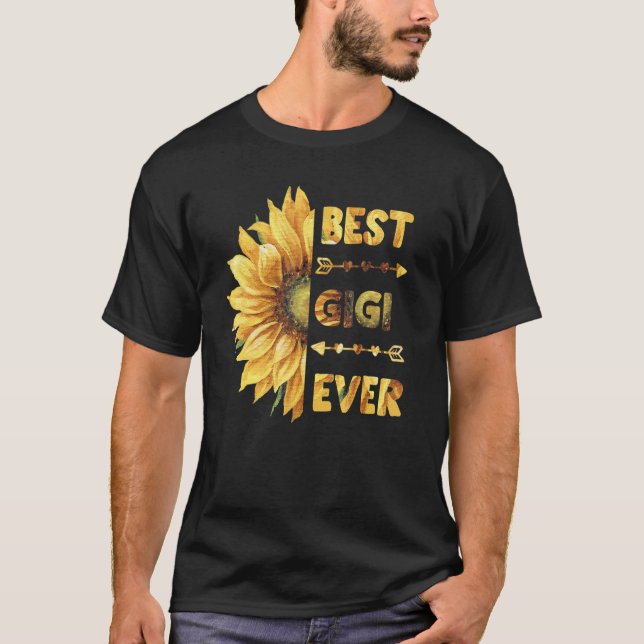 Bästa Gigi Aldrig Mors dag SolroKvinnor T Shirt (Framsida)