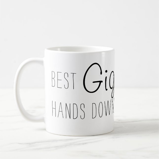 Bästa GiGi händer nere mugg (Vänster)
