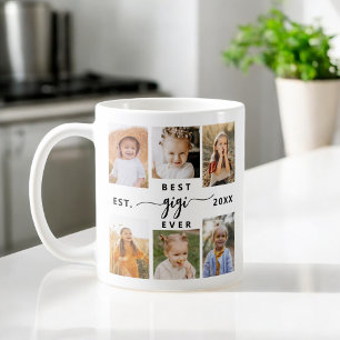 Bästa GiGi någonsin - Grandchildren Photo Collage Kaffemugg