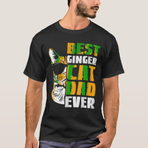 Bästa Ginger Cat Pappa någonsin Cat Lover T Shirt