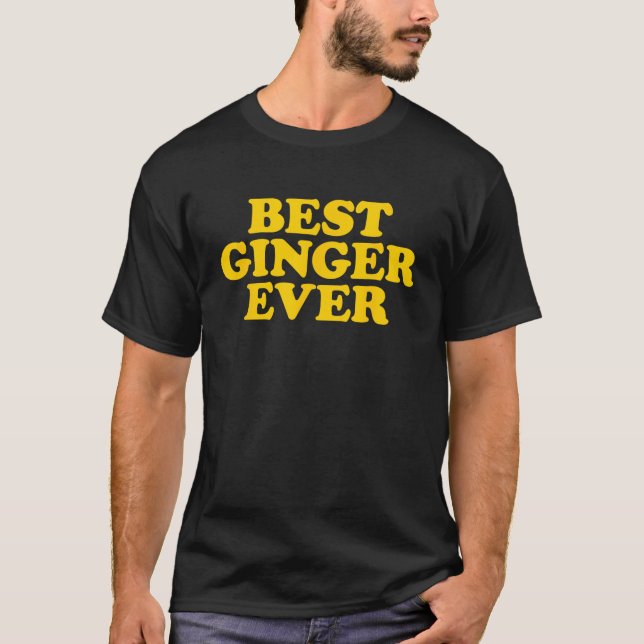 Bästa Ginger nånsin Shirt Lilla Best Ginger nånsin T Shirt (Framsida)
