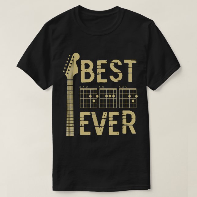 Bästa gitarrspelare någonsin Design T Shirt (Design framsida)