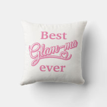Bästa Glamma någonsin - rosa/vit fyllning