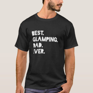 Bästa Glamping Pappa någonsin Manar Funny Camping T Shirt