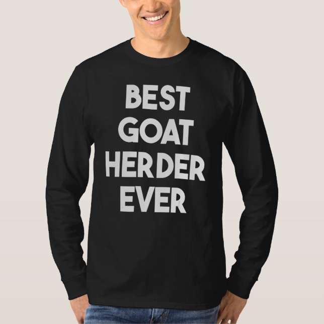 Bästa Goat Herder någonsin T Shirt (Framsida)