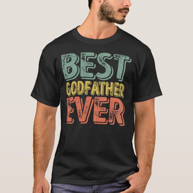 Bästa Godfader någonsin Shirt-Tjocken för julgåva T Shirt (Framsida)