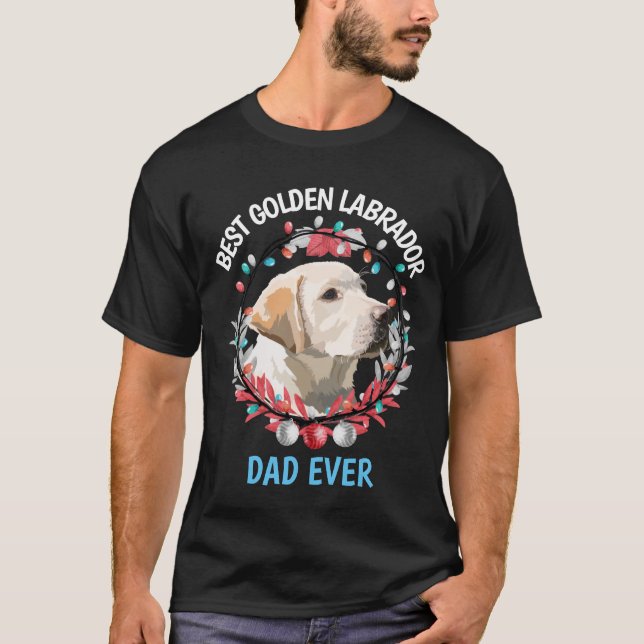 Bästa Golden Labrador Pappa någonsin T-Shirt (Framsida)