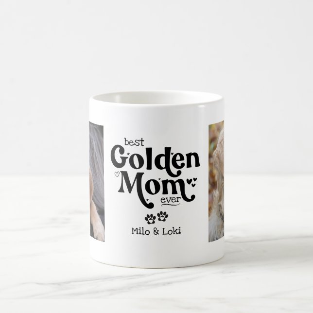 Bästa Golden Retriever Mamma någonsin Golden Mamma Kaffemugg (Center)