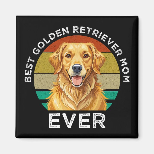 Bästa Golden Retriever-mamma någonsin Magnet (Framsidan)