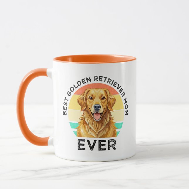 Bästa Golden Retriever-mamma någonsin Mugg (Vänster)