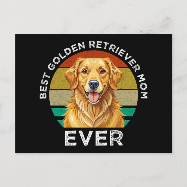 Bästa Golden Retriever-mamma någonsin Vykort (Framsida)