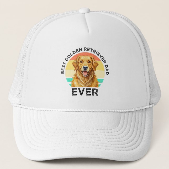 Bästa Golden Retriever Pappa Någonsin Keps (Framsida)