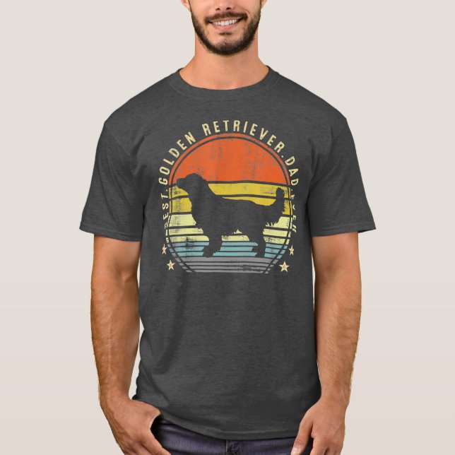 Bästa Golden Retriever Pappa någonsin Pappa presen T Shirt (Framsida)